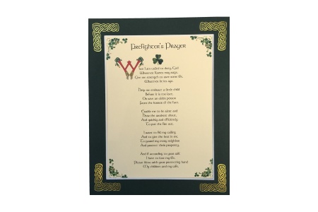 Firefighter's Prayer - 8x10 Matted
