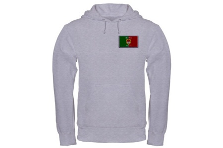 Hooded Grey Sweatshirt - GAA Flag on Left Chest