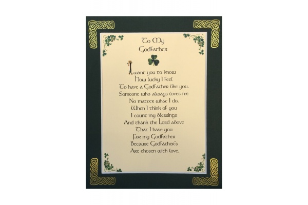 To My Godfather - 8x10 Matted