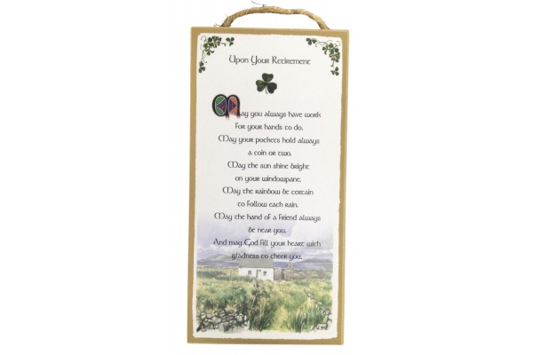 Upon Your Retirement - 5x10 Wooden Plaque