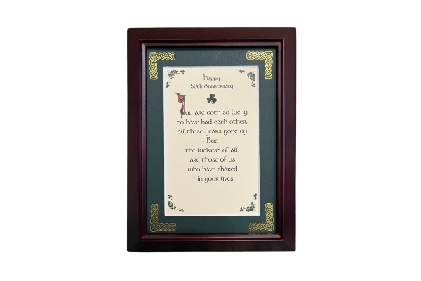 Happy 50th Anniversary - 5x7 Framed