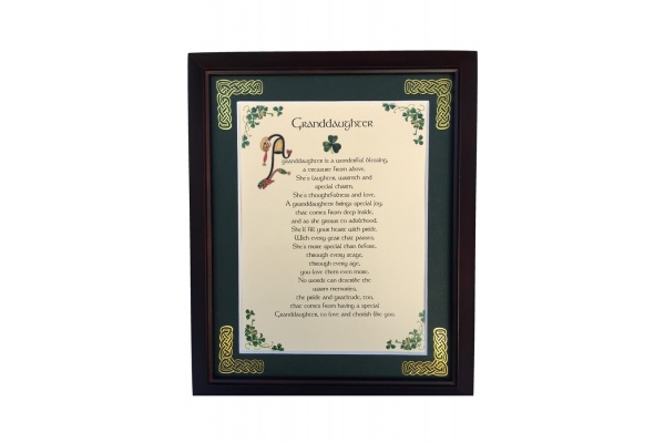 Granddaughter - 8x10 Framed Blessing